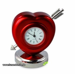 LiebesUhr Herz mit Pfeil