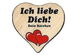 Liebesbeweis Herz Holzschild 24x24x1,4 c