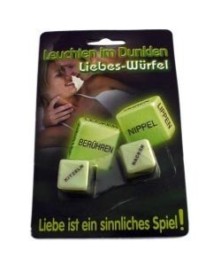 Liebeswürfel- Leuchten im Dunkeln