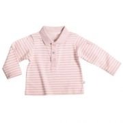 Liegelind - Langarm-Ringel-Poloshirt ros