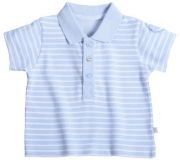 Liegelind - Ringel-Poloshirt hellblau-we