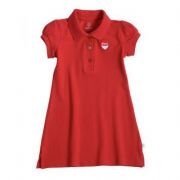 Liegelind - klassisches Polokleid rot, k