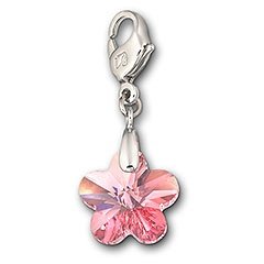 Light Rose Flower Charm