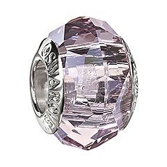 Lilac Faceted Bead, L