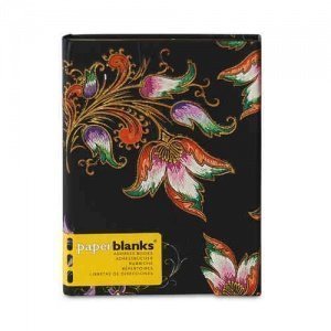 -Lilien auf Ebenholz- Adressbuch, Midi, 