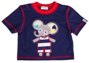 Lilly+Sid Baby Jungs Kurzarm Shirt -Elef