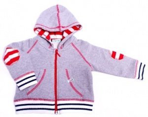 Lilly+Sid Baby Kaputzenjacke Grau Unisex