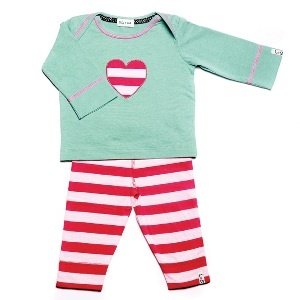 Lilly+Sid Baby Set Hose+T-Shirt -Heart-