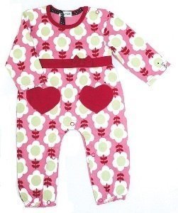 Lilly+Sid Langarm Strampler Vintage Hear