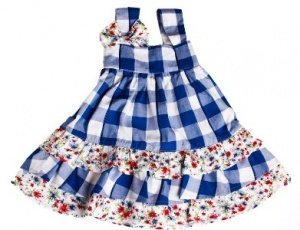 Lilly&Sid Sommerkleid -Navy Check- 0-24 
