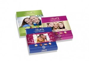 Lindt Foto-Pralinés (blau)