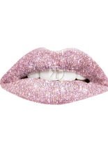 Lippen Tattoo Glitter rosa