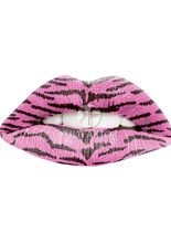 Lippen Tattoo Tiger pink