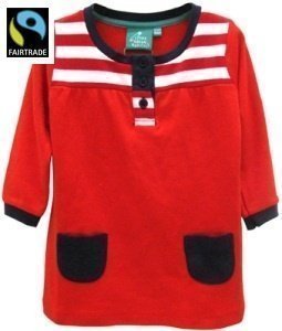 Little Green Radicals Jersey Kleid Rot/B