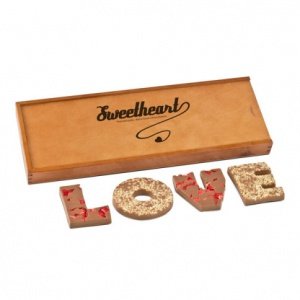 LOVE - Schokoladenbuchstaben Vollmilch