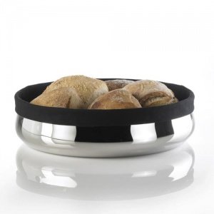 LOW LIFE  flache Edelstahl-Brotschale 24