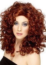 Lockenperücke rot