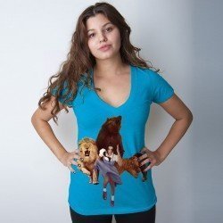 Löwe, Tiger, Bär Frauen T-Shirt