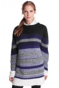 Long-Pulli aus Mohair-Mix