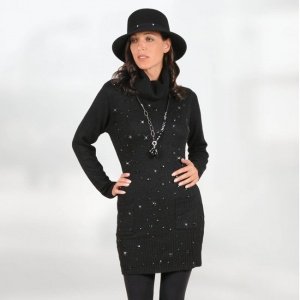 Long-Pullover Kristall Einheitsgröße