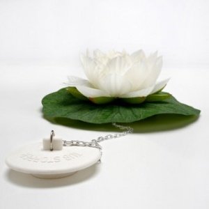 Lotus Bath Plug weiß