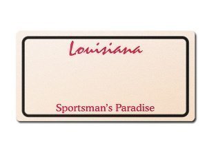 Louisiana US Deko PKW-Schild mit individ