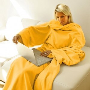 Lounge-Plaid, mit Ärmeln honey