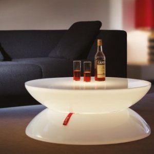 Lounge Tisch Indoor transluzent-weiß