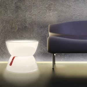 Lounge Tisch Mini transluzent-weiß