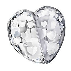 Love Heart, Crystal Silver Shade, mittel