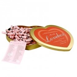 Love-Herzbox mit 52 neutralen Liebeslose