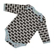 loud + proud - Langarm Body Hippo braun,