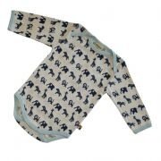 loud + proud - Langarm Body Tiere blau, 