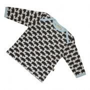 loud + proud - Langarm-Shirt Hippo braun