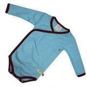 loud + proud - weicher Wickelbody blau, 