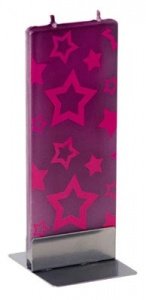 LUCIE Flachkerze BERRY Motiv: Sterne