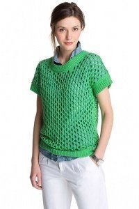 Luftiger Lochmuster-Pulli