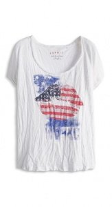 Luftiges Print-Shirt aus Slub-Jersey