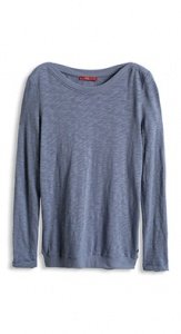 Luftiges Slub Baumwoll Longsleeve