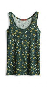 Luftiges Slub-Jersey-Top mit Print