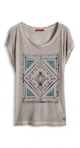 Luftiges Vintage Ausbrenner-Shirt