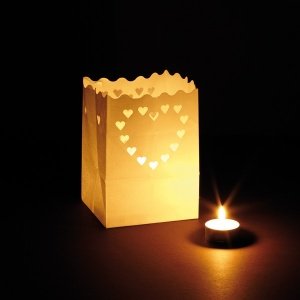 Luminaria Windlicht Liebe, klein, 2 St.