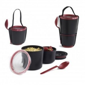 Lunch Pot schwarz/rot
