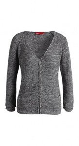 Lurex Zipp-Cardigan