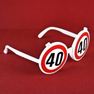 Lustige Sonnenbrille zum 40. Geburtstag