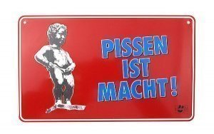 Lustiges Funschild Macht