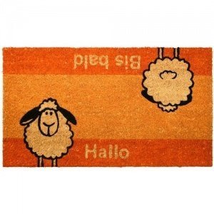 lustige Kokos Fußmatte Schaf wü