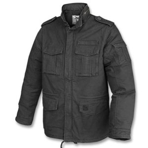 M65 Padded Feldjacke gewaschen schwarz