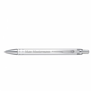 MADRID Kugelschreiber - silber- mit Grav