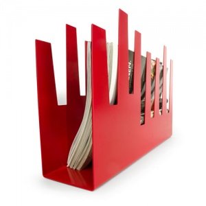 * MAGAZIN RACK Zeitschriftenständer, rot